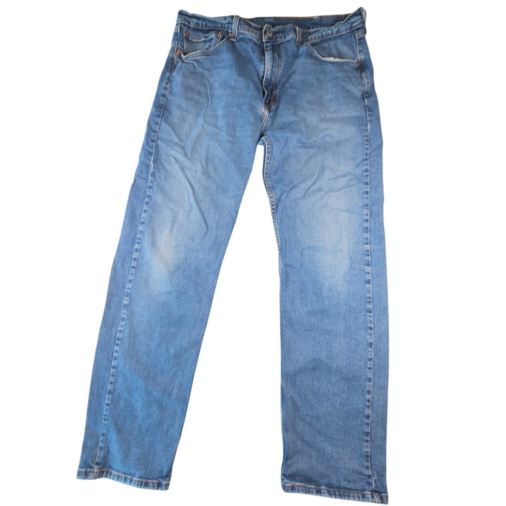 Levi 505 Regular Fit Straight Leg Jeans Mens 38x34 Medium Wash Blue 00505-2601